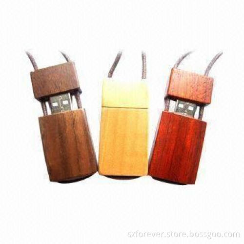 USB Flash Memory, Made of Environmental Wooden, Logo Printed-free, Best for Promotional Gifts